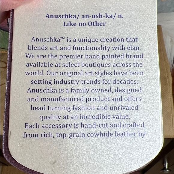 Anuschka Genuine Painted Leather Matching Set NWT - Picture 6 of 12